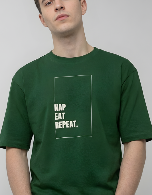 Minimalist Quote T-Shirt – Nap Eat Repeat
