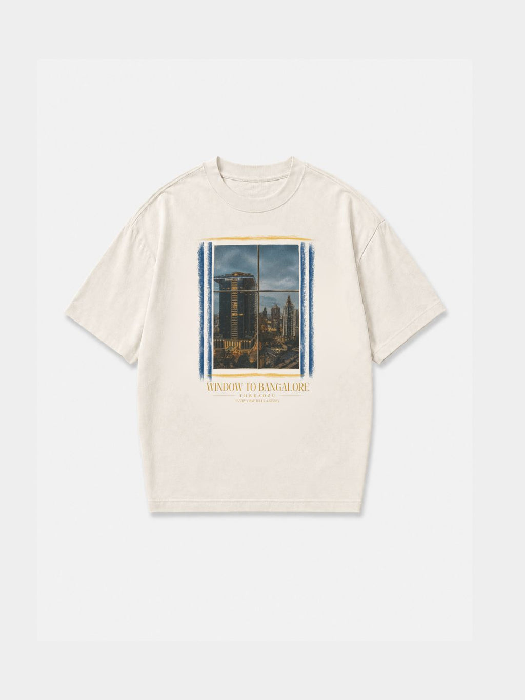 Window to Bangalore — Oversized Art Tee | Unisex