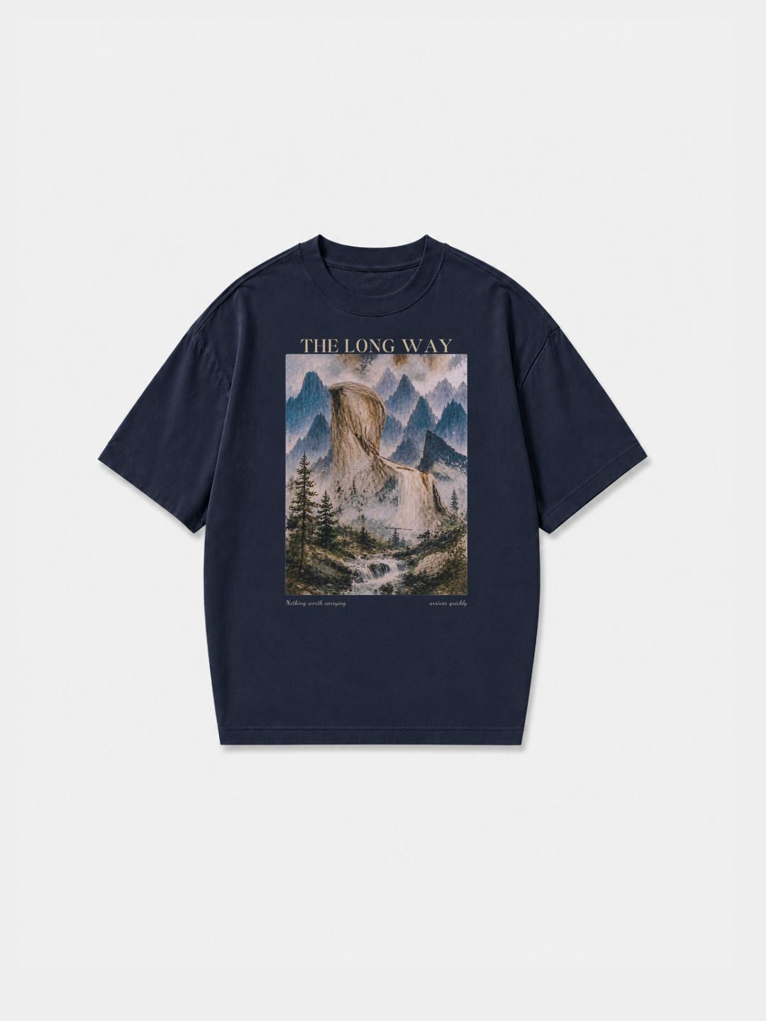 The Long Way — Oversized Art Tee | Unisex