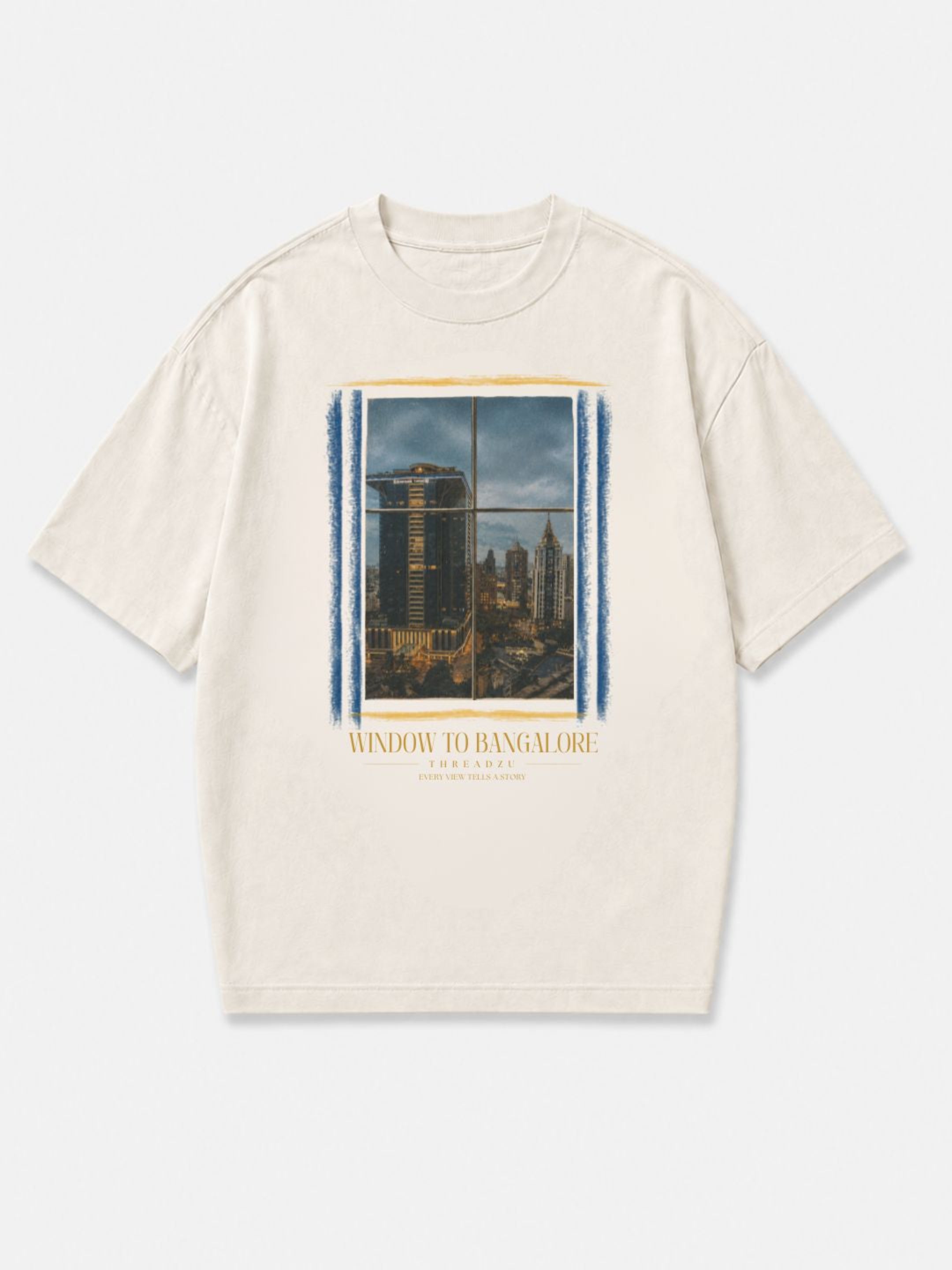 Window to Bangalore — Oversized Art Tee | Unisex