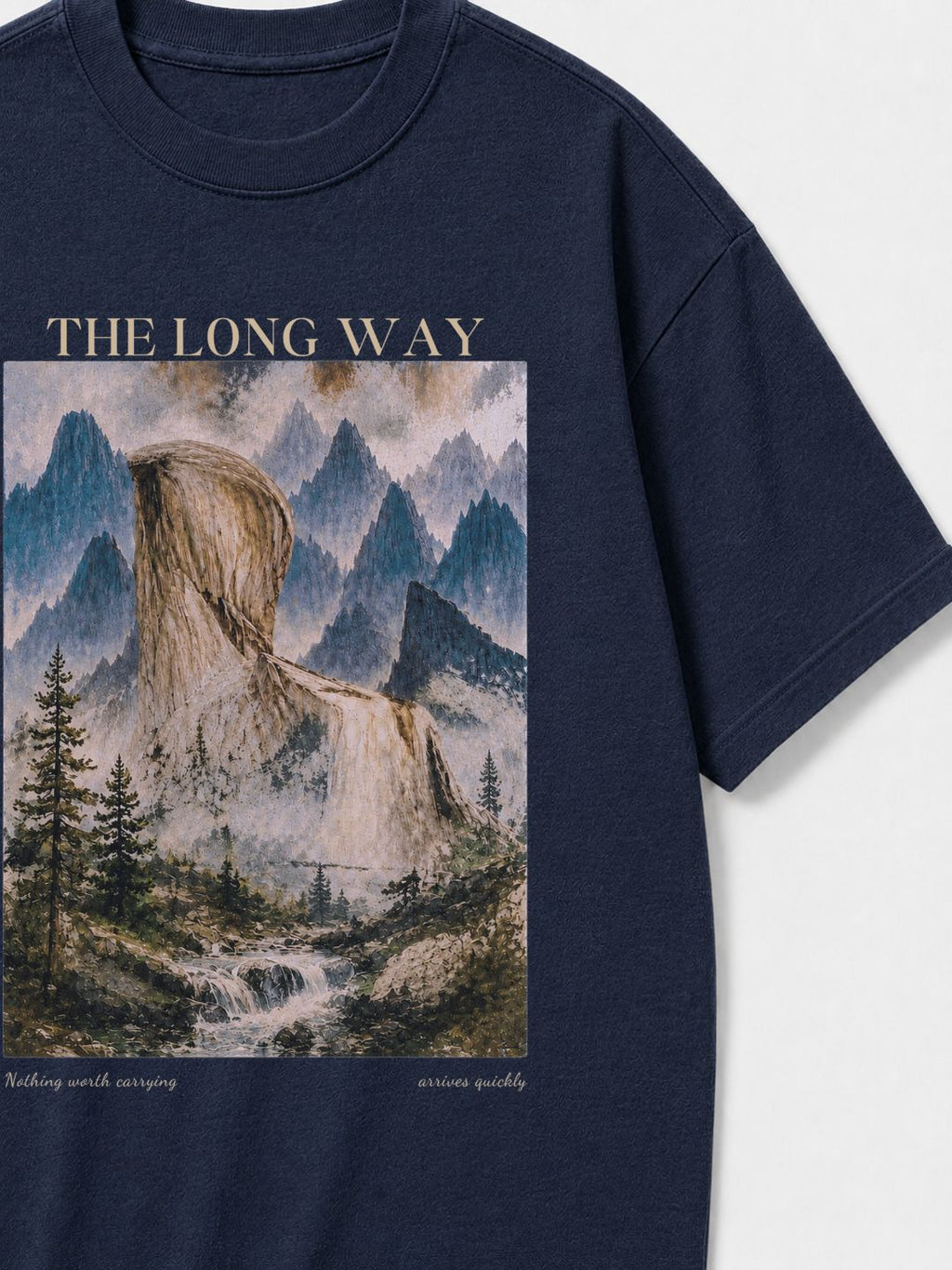 The Long Way — Oversized Art Tee | Unisex