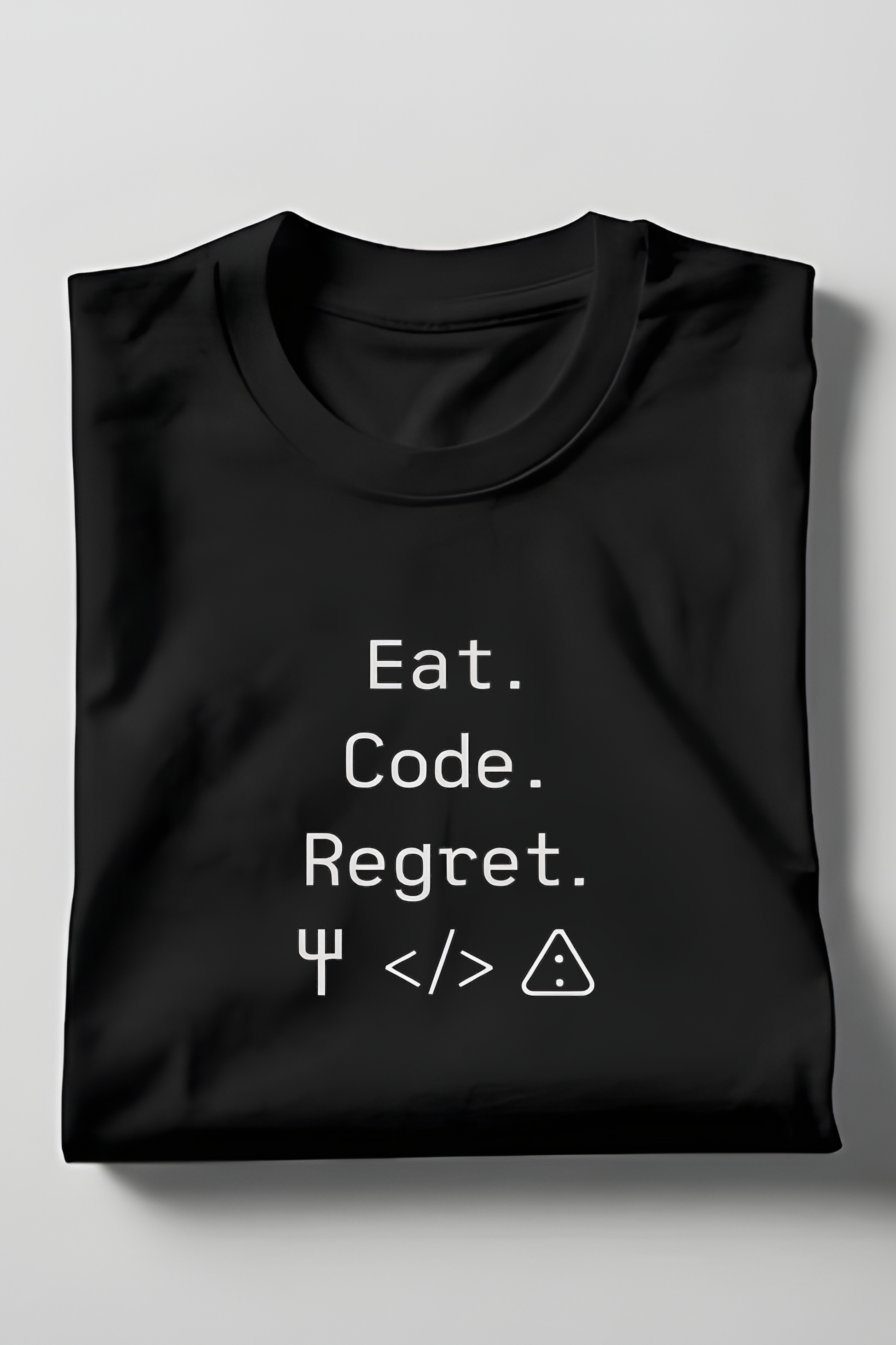 Eat. Code. Regret. – Funny Programmer T‑Shirt for College Students - Product Details and Specifications
