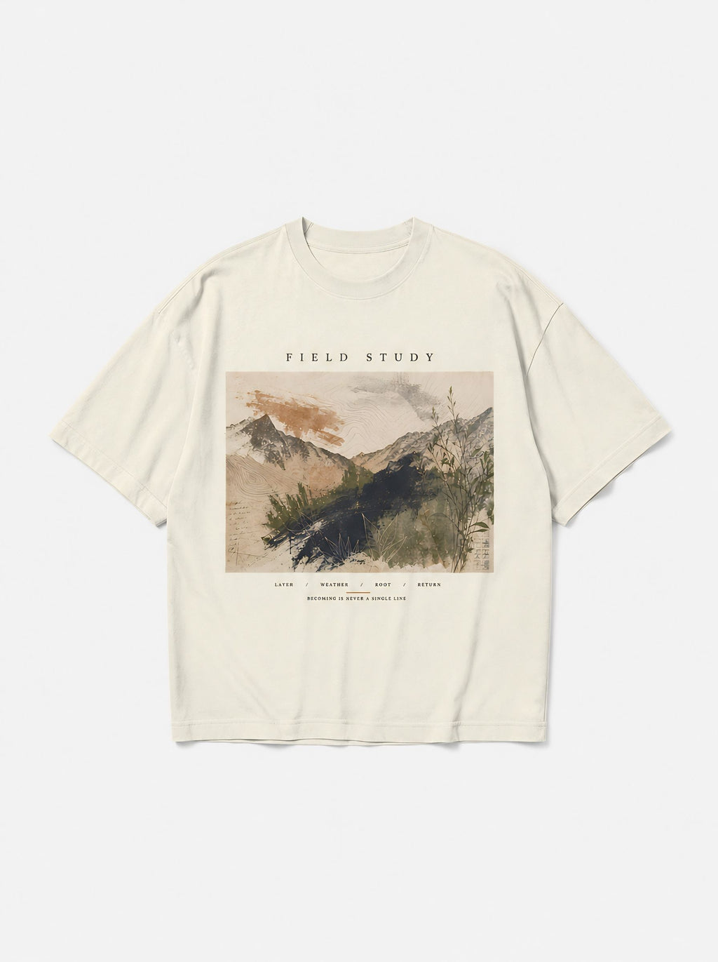 Field Study — Oversized Art Tee | Unisex