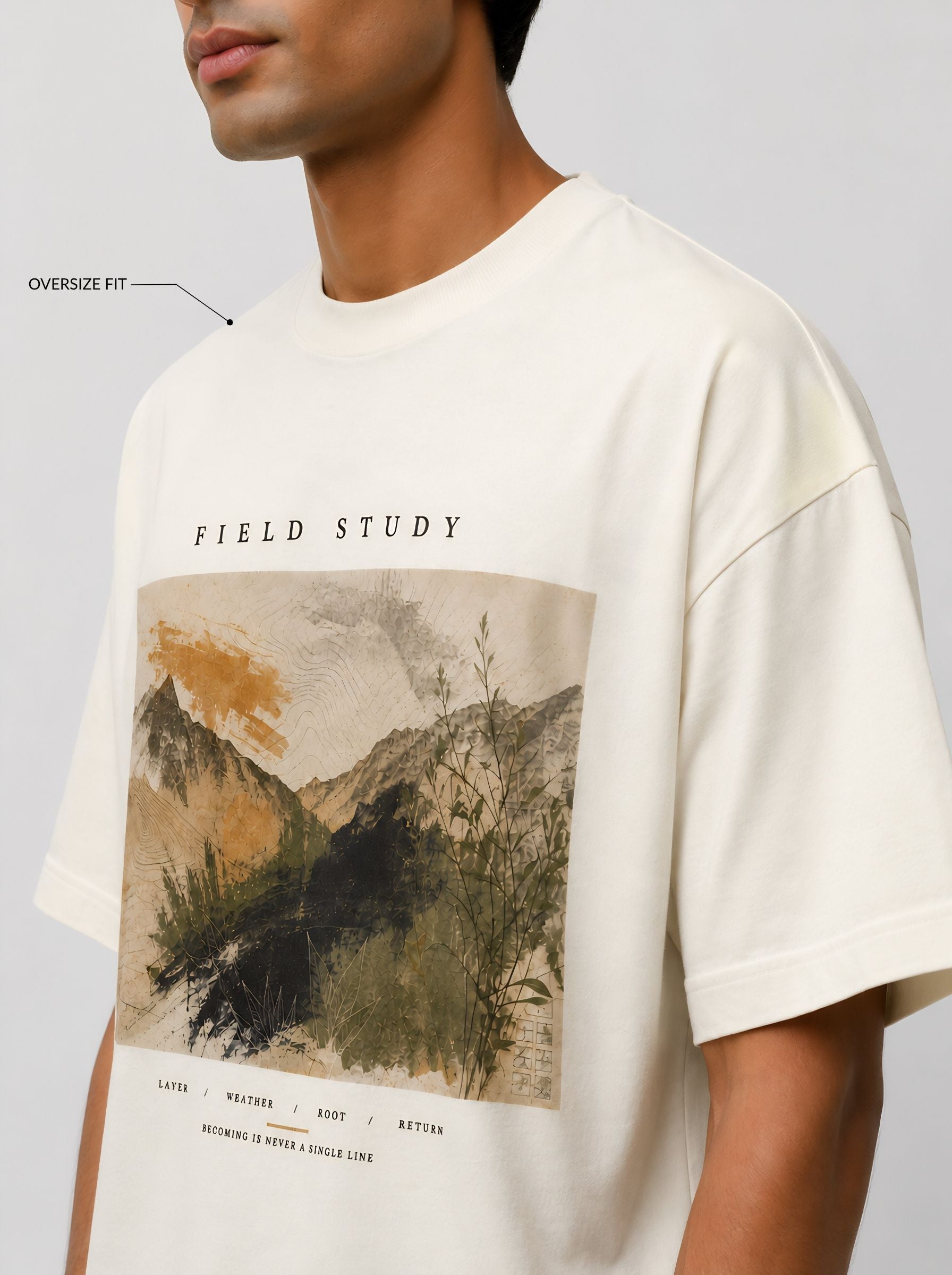 Field Study — Oversized Art Tee | Unisex