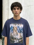 The Long Way — Oversized Art Tee | Unisex