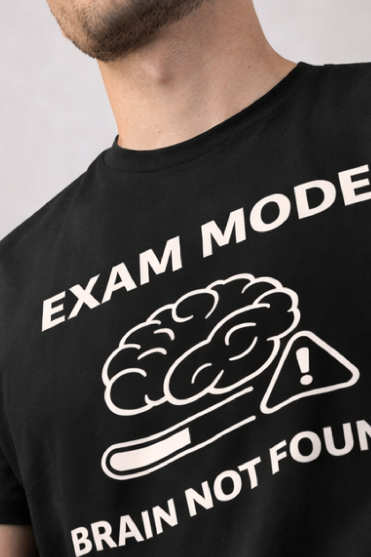 Funny Exam T‑Shirt | Exam Mode Brain Not Found | College Student Tee