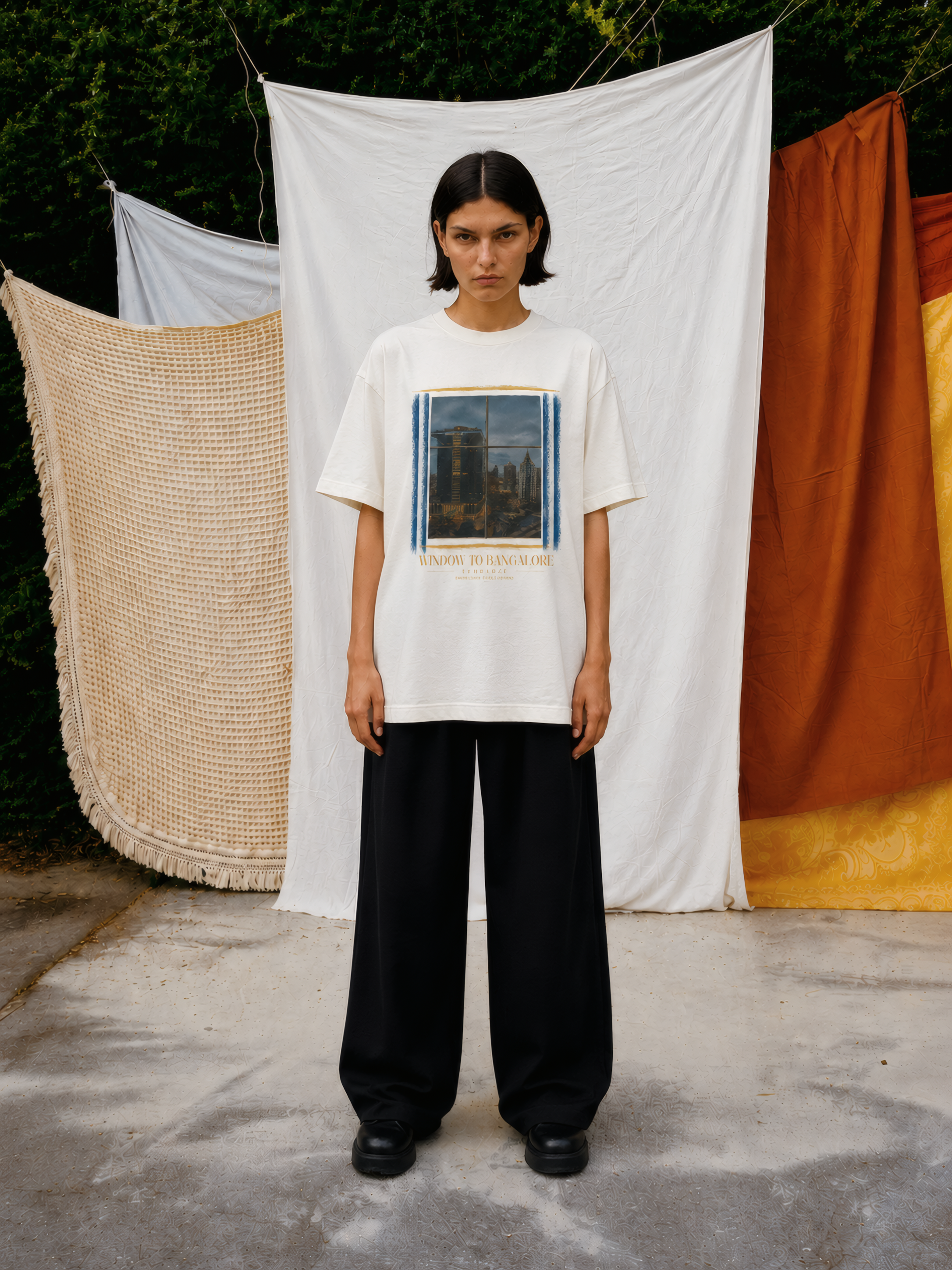 Window to Bangalore — Oversized Art Tee | Unisex