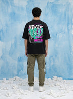 Never Break Just Build — Oversized Art Tee | Unisex