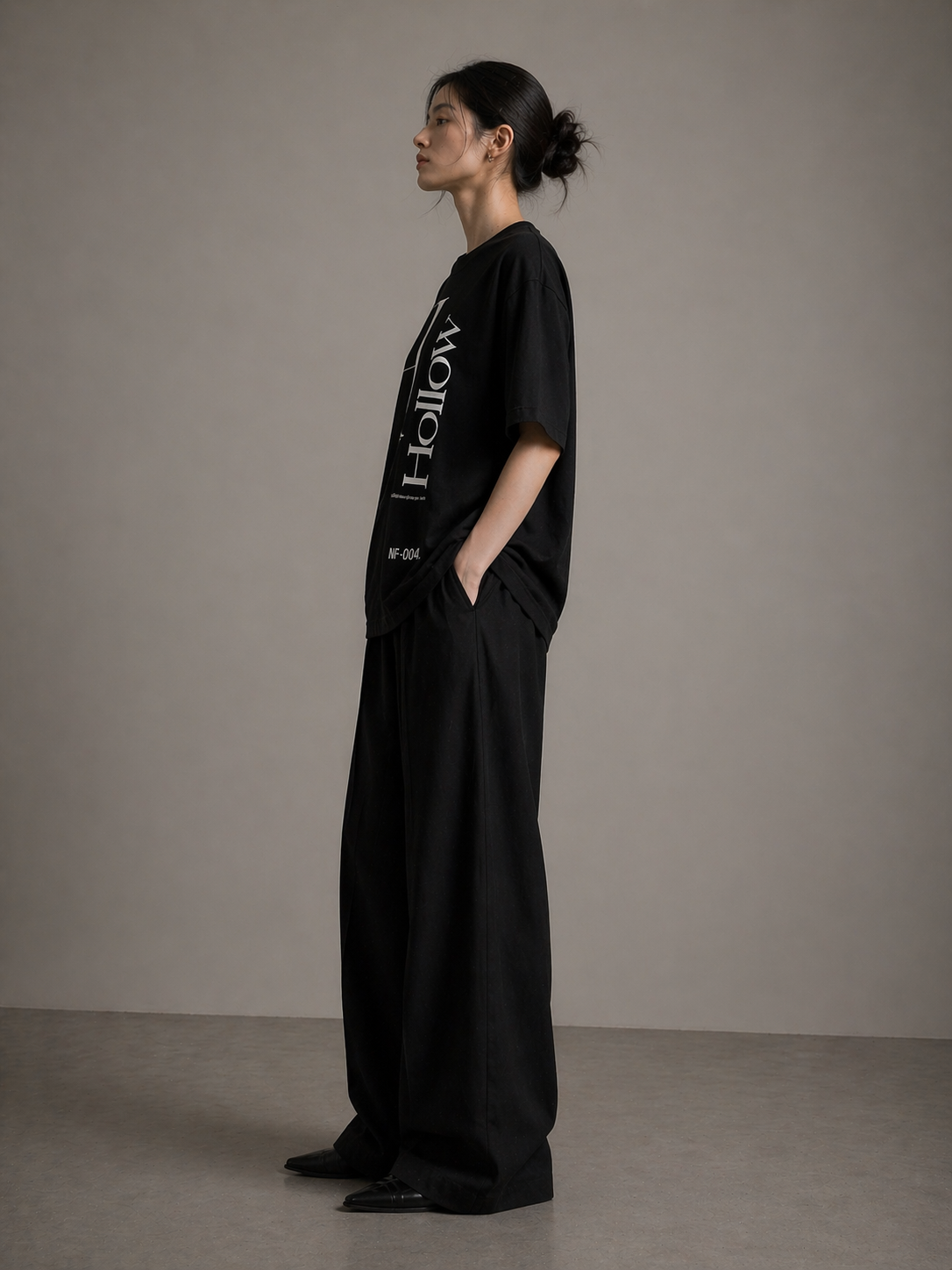 NF-004 Hollow — Oversized Art Tee | Unisex
