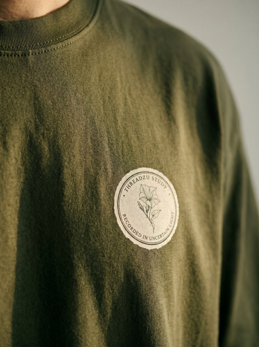 Olive Drape — Oversized Art Tee | Unisex