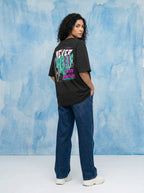 Never Break Just Build — Oversized Art Tee | Unisex