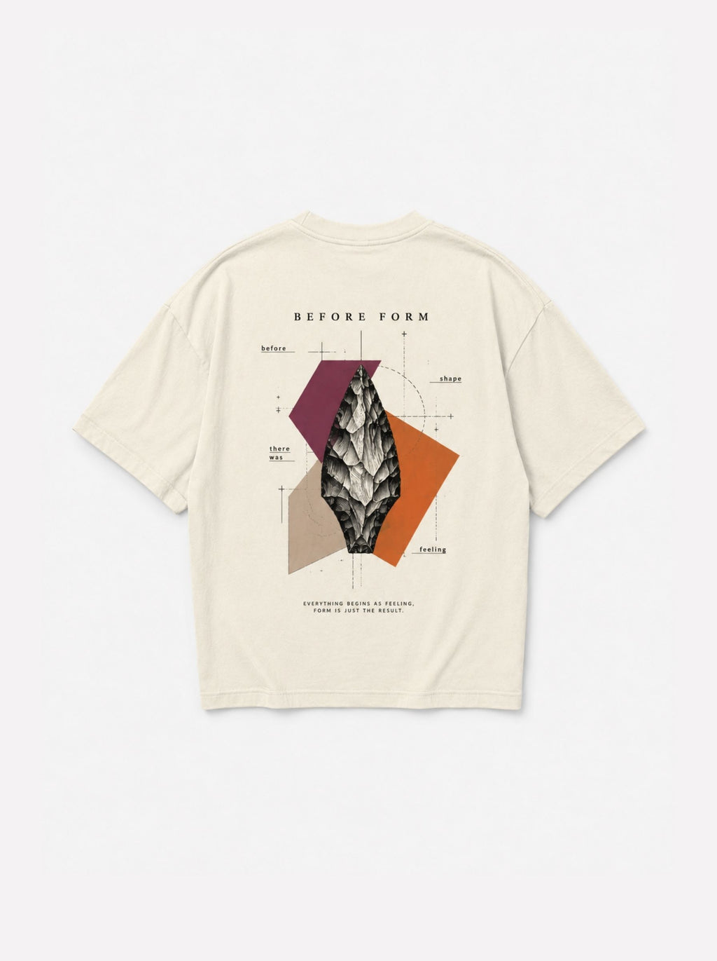 Before Form — Oversized Art Tee | Unisex