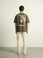 Olive Drape — Oversized Art Tee | Unisex