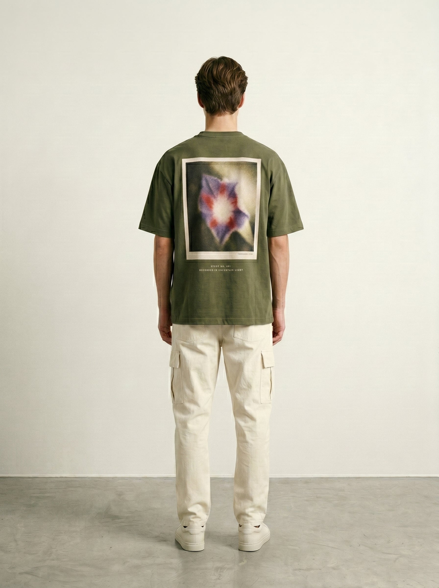 Olive Drape — Oversized Art Tee | Unisex