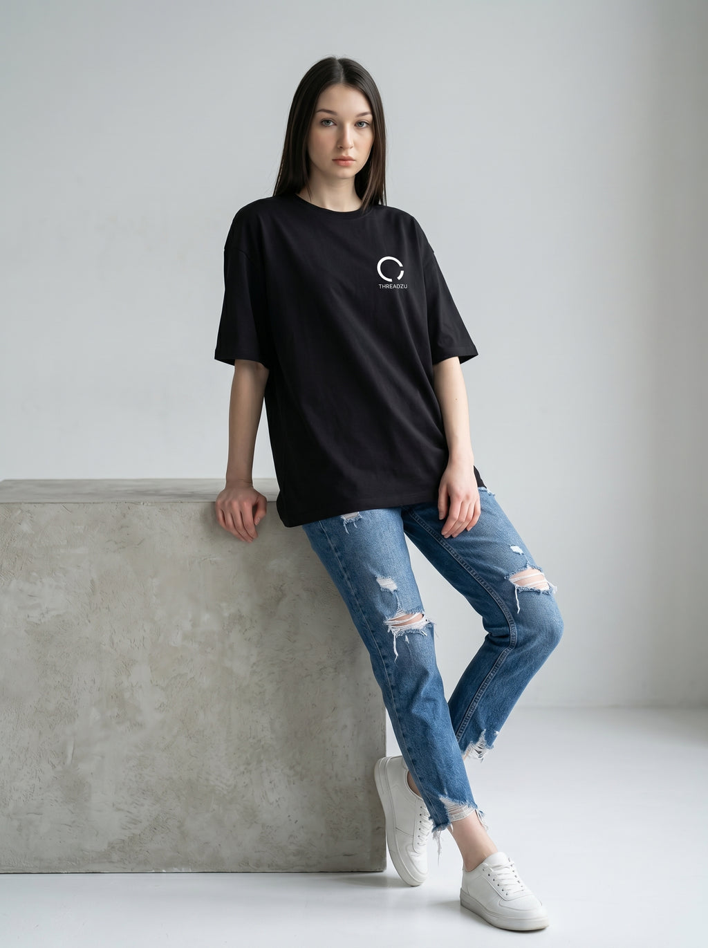 Collapse Into It — Oversized Art Tee | Unisex