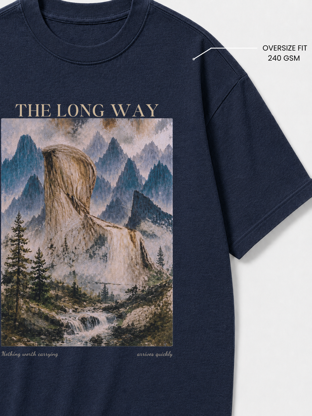 The Long Way — Oversized Tee | Unisex