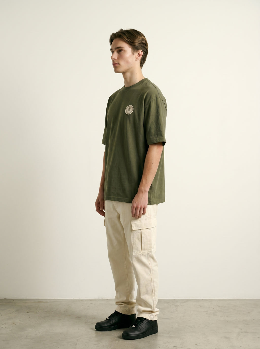 Olive Drape — Oversized Art Tee | Unisex