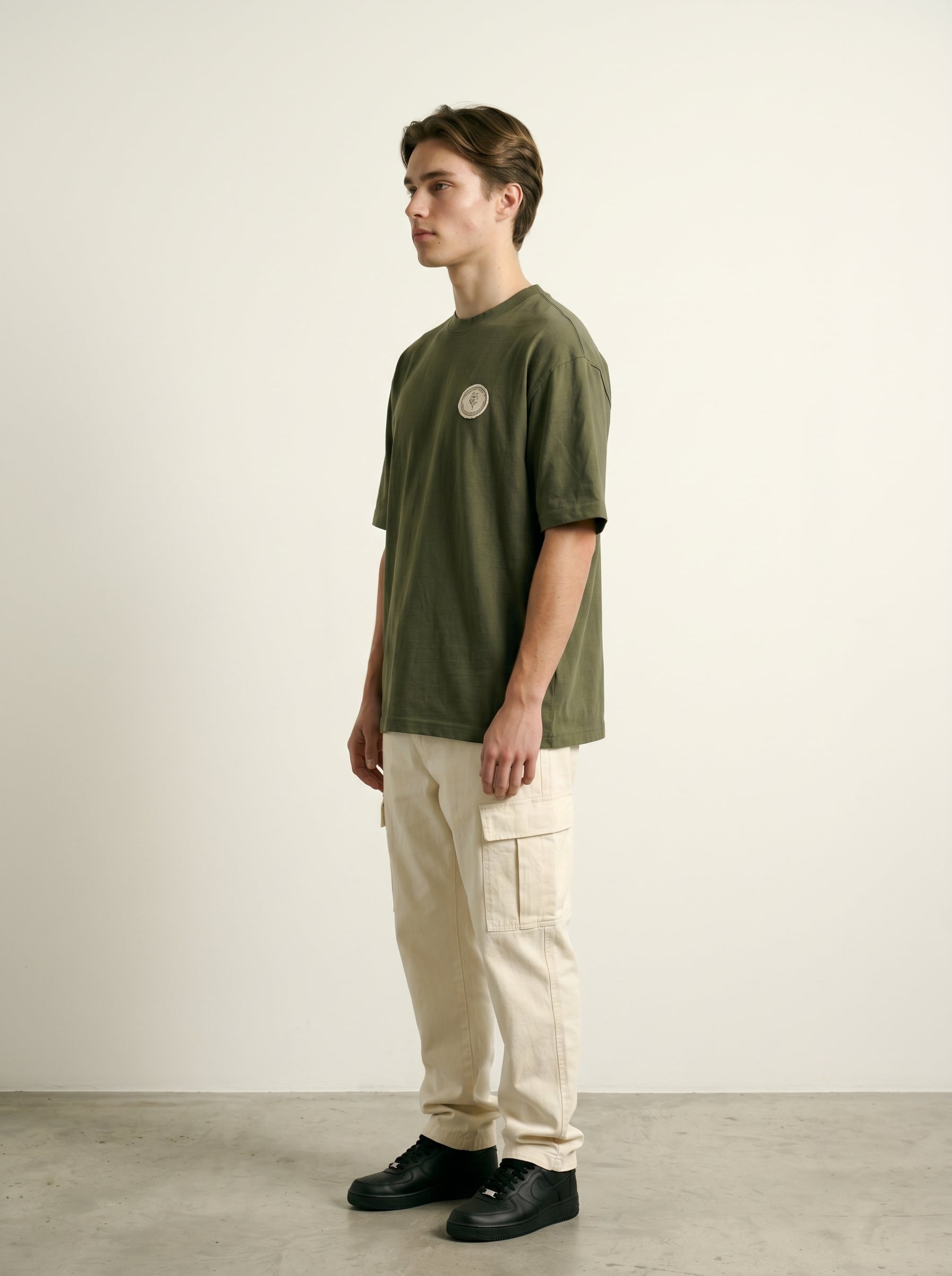 Olive Drape — Oversized Art Tee | Unisex